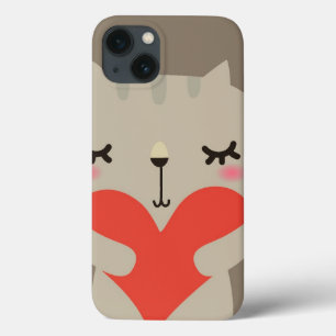 Cute rabbit with love iPhone 13 case