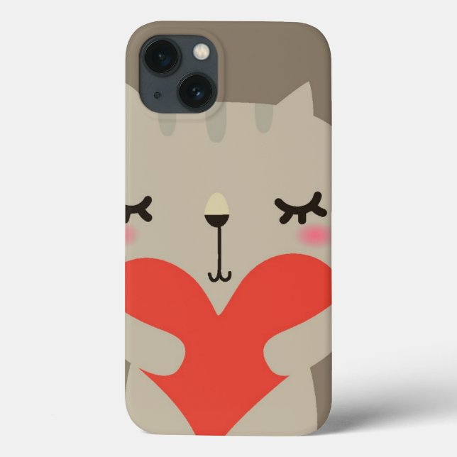 Cute rabbit with love Case-Mate iPhone case (Back)