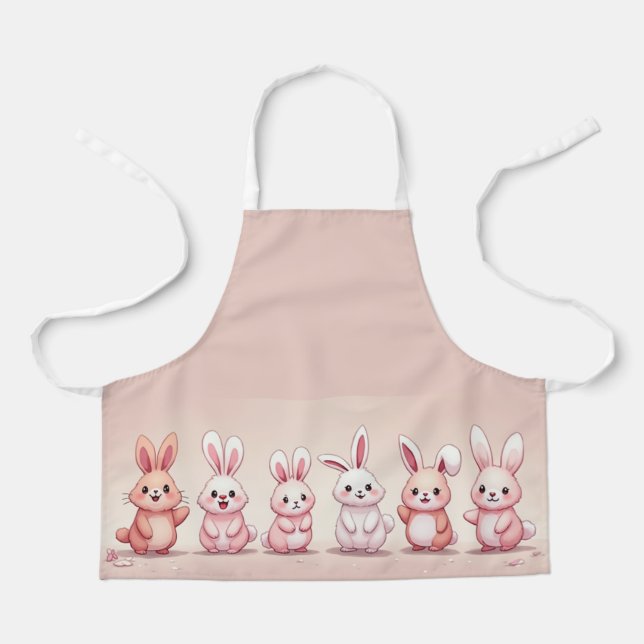 cute rabbits apron (Front)