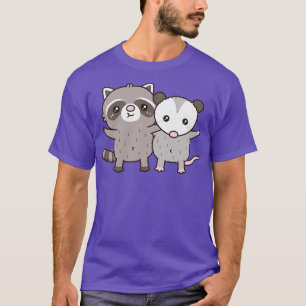 Cute Raccoon And Opossum Besties T-Shirt