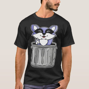 Cute raccoon animal friend with raccoon T-Shirt