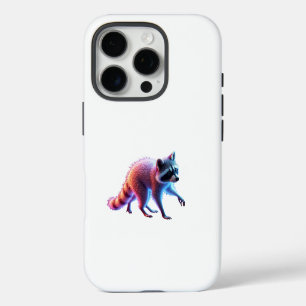 Cute Raccoon Art iPhone 16 Pro Case