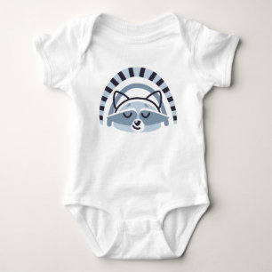 Cute Raccoon Baby Bodysuit Sleeper
