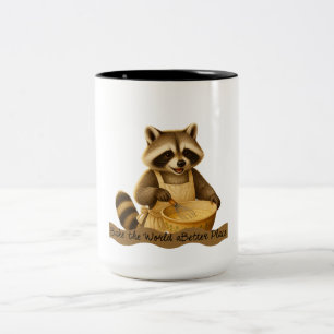 Cute Raccoon Baker Mug