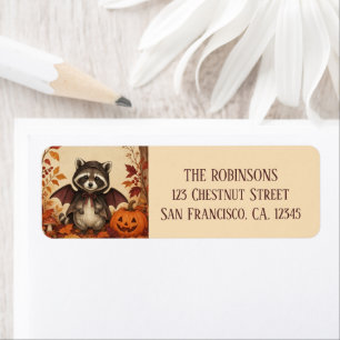 Cute Raccoon Bat Costume Halloween Personalized
