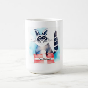 Cute raccoon birthday gift coffee mug