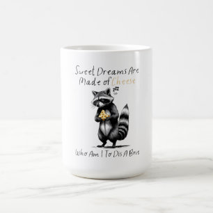 Cute Raccoon Brie Pun Sweet Cheese Food Saying Coffee Mug