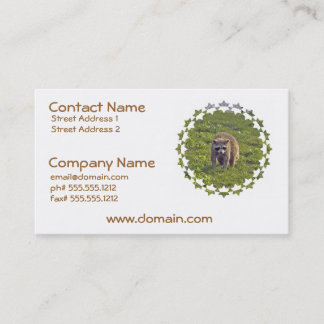 Cute Raccoon Business Cards