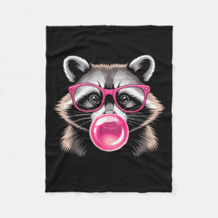 Cute Raccoon Design For Men Women Kids Racoon Racc Fleece Blanket
