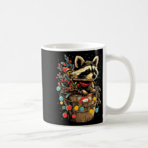 Cute Raccoon Festive Winter Scenery Forest Animal  Coffee Mug