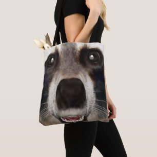 Cute Raccoon Head Funny Animal Portrait Tote Bag
