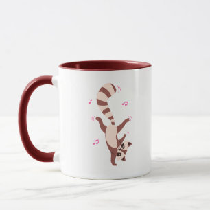 cute raccoon mug Cute Dancing Raccoon Mug –Funny B