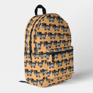 cute raccoon printed backpack