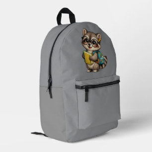 Cute Raccoon Student Backpack Back to School