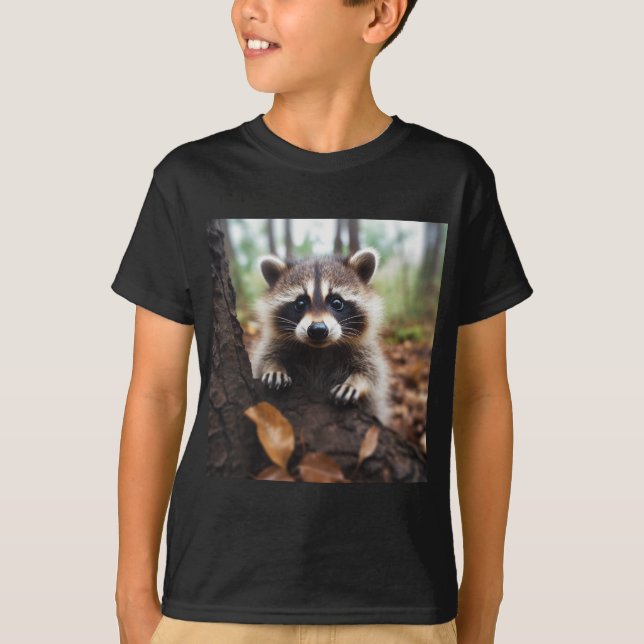 Cute Raccoon T Shirt - Cute Animal Shirts  (Front)