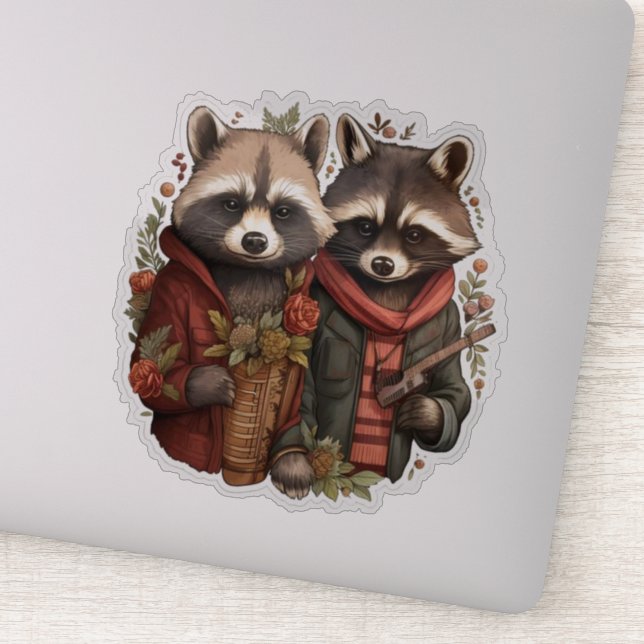 Cute Raccoons (Detail)