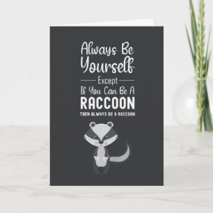 Cute Racoon Cards Funny Animal Humour Joke