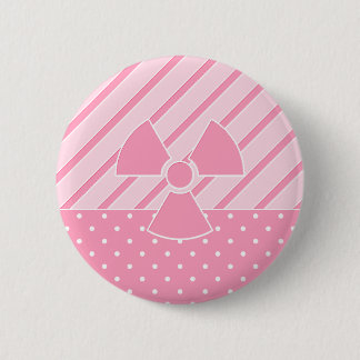 Cute Radioactive Pink Badge 2 Inch Round Button