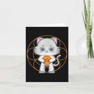 Cute Ragdoll Cat Anime Feline Leukaemia Awareness Card