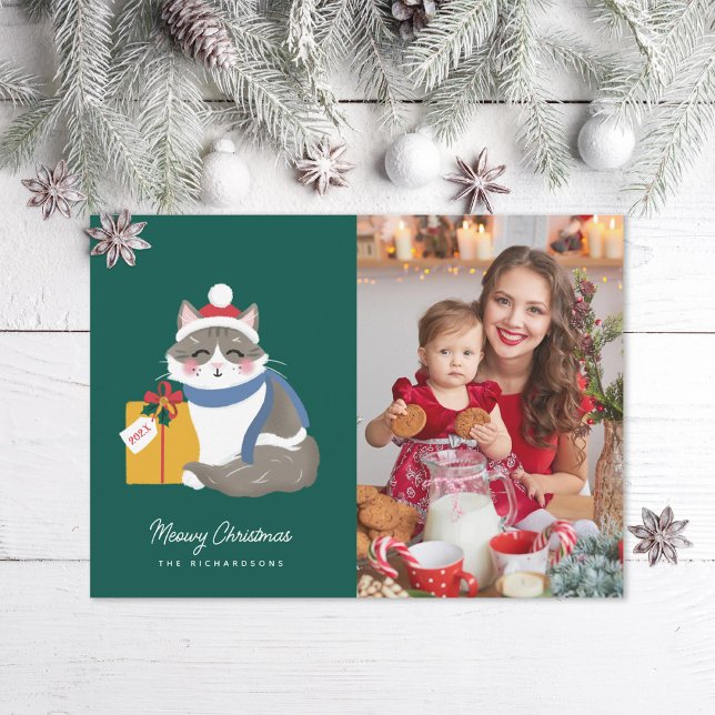 Cute Ragdoll Cat  Photo Holiday Card (Creator Uploaded)