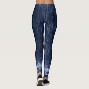 Cute Rain Blue Leggings Long