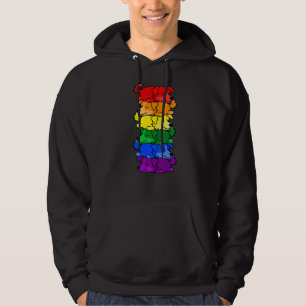 Cute Rainbow Australian Cattle Gay Pride Lgbt Pupp Hoodie