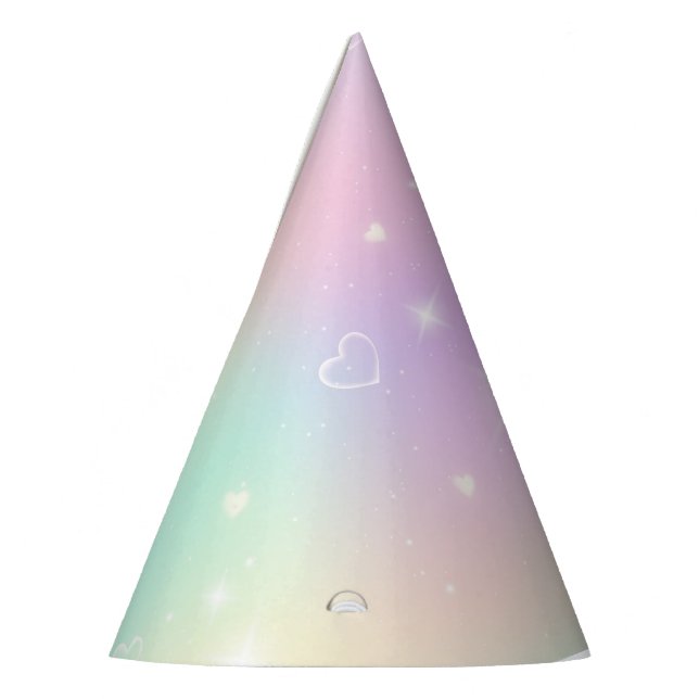 Cute Rainbow Birthday Party Hat (Left)