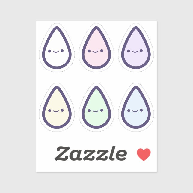 Cute Rainbow Blood Drip First Period  (Sheet)