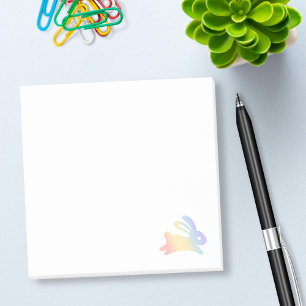Cute Rainbow Bunny Rabbit Post-it Notes