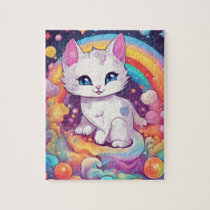 Cute Rainbow  Cat Jigsaw Puzzle