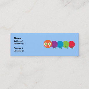 Cute Rainbow Caterpillar Profile Cards