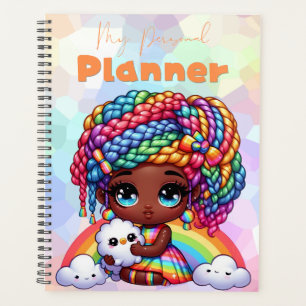 Cute Rainbow Chibi Girl "My Personal Planner"  Planner