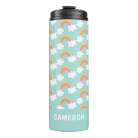 Cute Rainbow Clouds Personalized