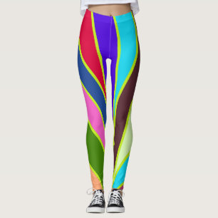 Cute rainbow colourful  "Ratti_Creative_Arts"  Leggings