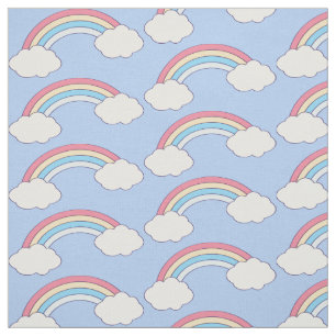 Cute Rainbow custom colour fabric