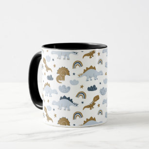 Cute Rainbow Dinosaur Pattern Mug