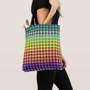 Cute Rainbow Dot Pattern Tote Bag