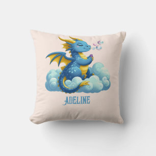 Cute/Rainbow/Dragon/Whimsical Throw Pillow