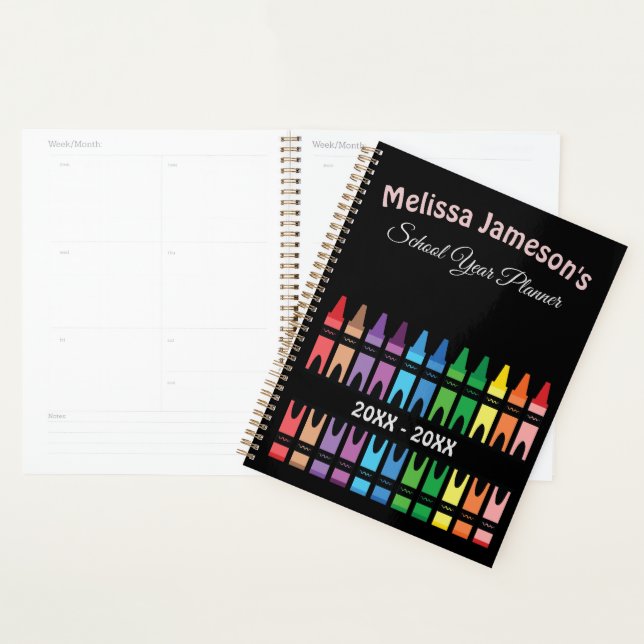 Cute Rainbow enseignant retour à l'école Crayon (Devant avec enveloppe)