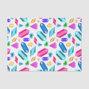 Cute Rainbow Gem Jewels Tissue Paper