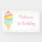 Cute Rainbow Ice Cream Birthday