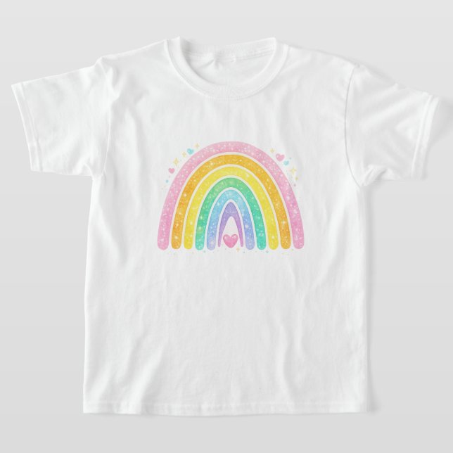 Cute Rainbow Kids T-Shirt (Laydown)