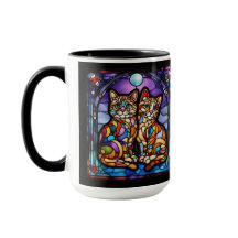 Cute Rainbow Kittens Decorative Mug