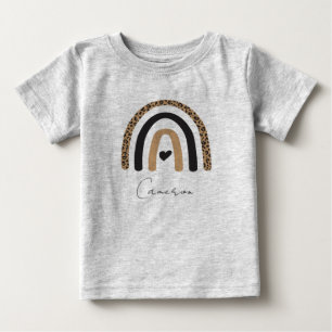 Cute Rainbow Leopard Pattern Baby T-Shirt