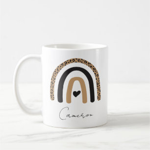 Cute Rainbow Leopard Pattern Coffee Mug