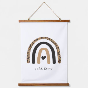 Cute Rainbow Leopard Pattern Hanging Tapestry