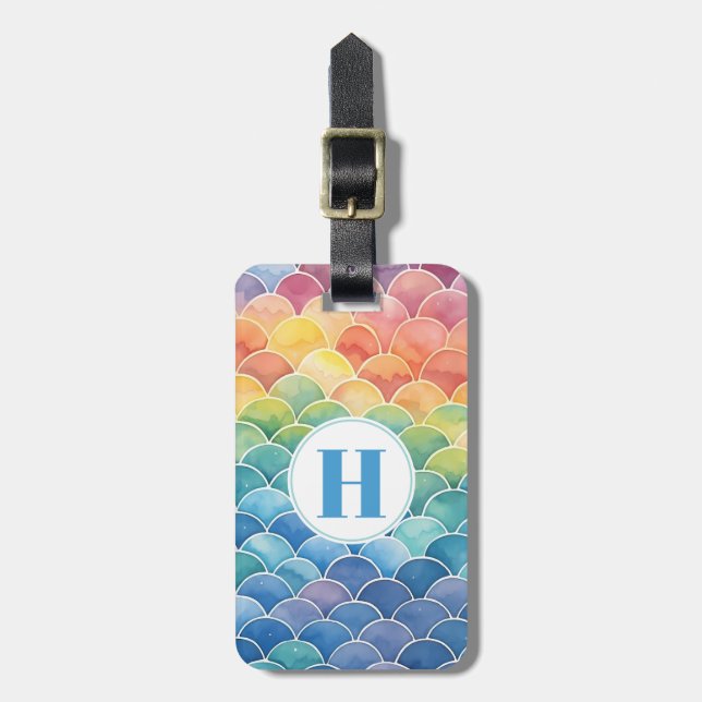Cute Rainbow Luggage Tag (Front Vertical)