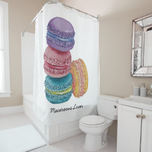 Cute Rainbow Macaroons In Watercolor 