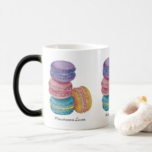Cute Rainbow Macaroons In Watercolor Magic Mug