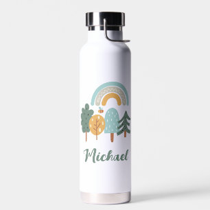 Cute Rainbow Magic Forest Water Bottle